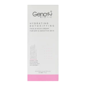 کرم مرطوب و دتوكسیفای کننده صورت و گردن ژنوبایوتیک مناسب پوست خشک و حساس