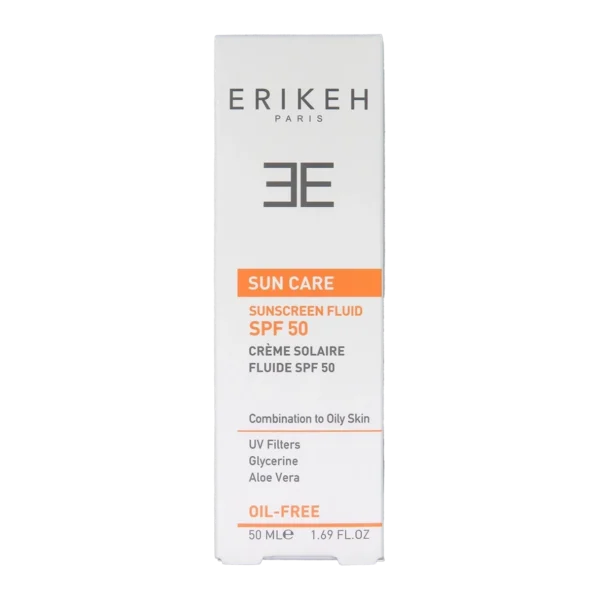 فلوئید ضد آفتاب پوست مختلط و چرب SPF50 اریکه