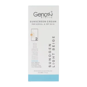 کرم ضد آفتاب رنگی پوست خشک SPF50 ژنوبایوتیک