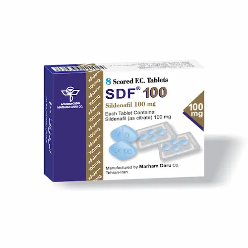 SDF-100mg.webp قرص اس دی اف 100 و 50 میلی گرم (سیلدنافیل SDF)