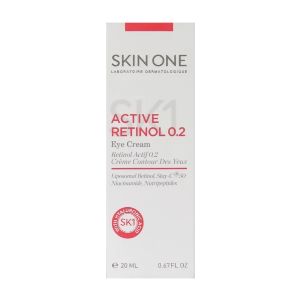 Skin-One-eye-cream-active-retinol-0.2-1.webp کرم ضد چروک دور چشم اکتیو رتینول 0.2 اسکین وان - تصویر 1