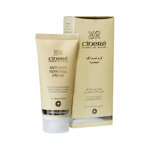 cinere-anti-spot-repairing-cream-40 کرم ضد لک مخصوص افراد بالای 40 سال سینره