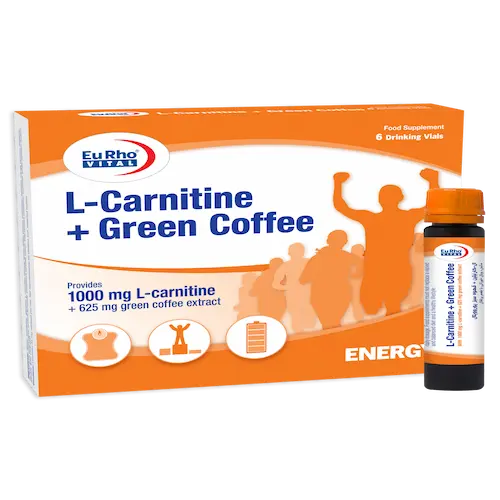 eurhovital-oral-solution-vial-l-carnitin-plus-green-coffee.webp ویال خوراکی ال کارنیتین و قهوه سبز یوروویتال - تصویر 1