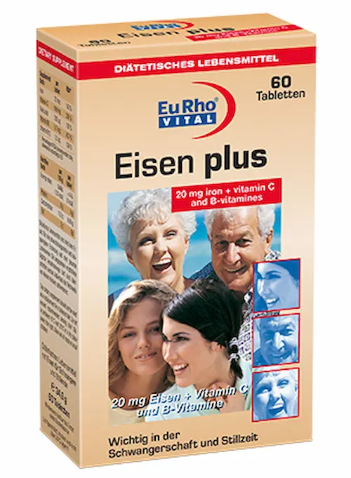 eurhovital-tablet-eisen-plus قرص آهن آیزن پلاس یوروویتال