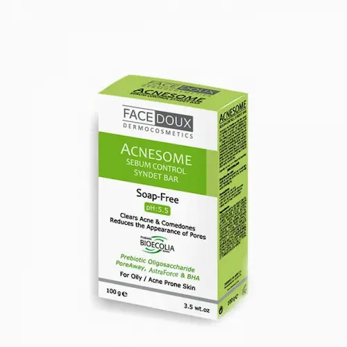 face-doux-acnesome-syndet-bar پن کنترل چربی آکنه زوم فیس دوکس