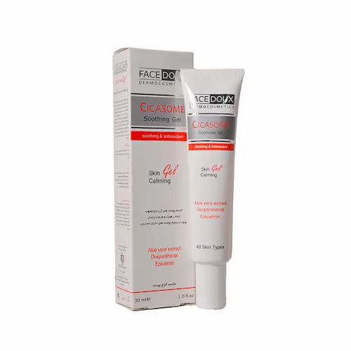 face-doux-cicasome-soothing-gel ژل مرطوب کننده سیکازوم فیس دوکس