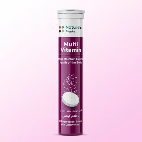 np Multi-Vitamin-eff-Tab-sour-cherry قرص جوشان مولتی ویتامین نیچرز پلنتی