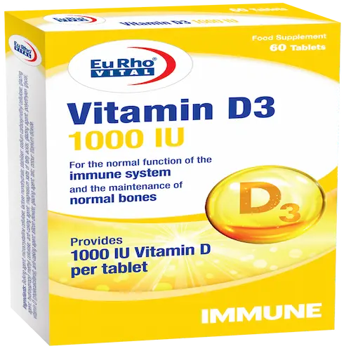 tablet-vitamin-d3-eurho-vital-1000-iu.webp ویتامین د3 یوروویتال 1000 واحدی - تصویر 1