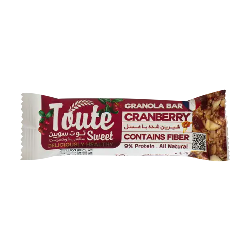 toute sweet granollabar cranberry گرانولابار کرنبری توت سوییت