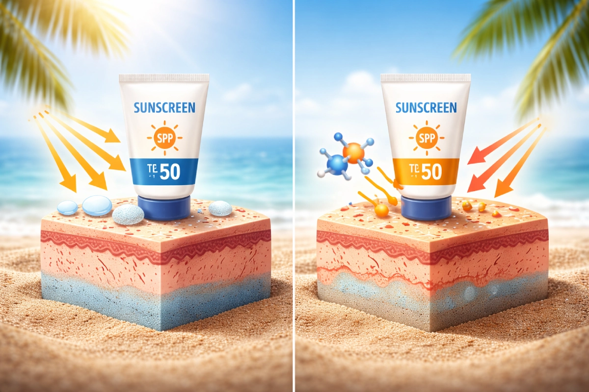 ضدآفتاب فیزیکی یا شیمیایی